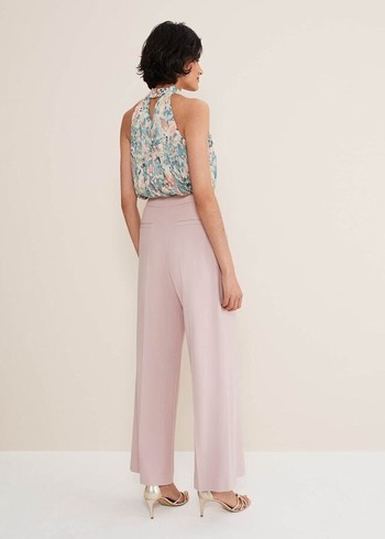 Phase Eight Celyn Wide Legs Trousers Pink Australia | FS8790325